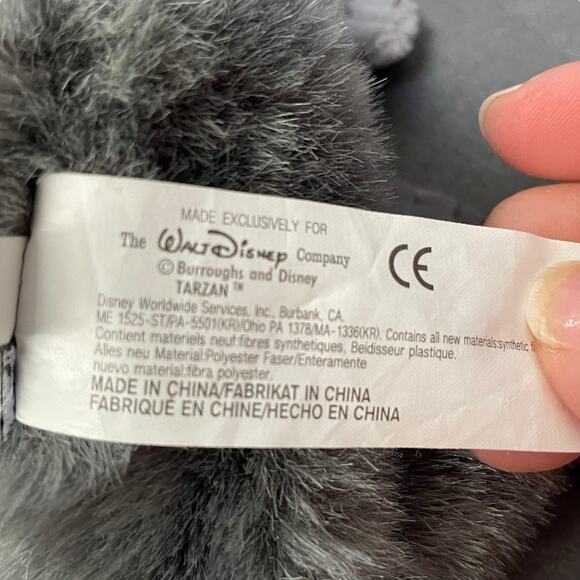 Tarzan Plush Young Terk Bean Bag Disney Ape Man Stuffed Animal Nursery Decor 8" - Picture 7 of 10